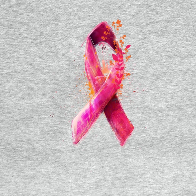 pink ribbon tshirt by erdavid